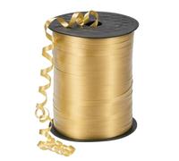 TOP-VIGOR 500 Yards 5mm(3/16 inch) Metallic Crimped Curling Ribbon, Shiny Crimped Balloon String Roll Gift Wrapping Ribbon for Party Decorations, Crafts, Weddings & Christmas, Gold