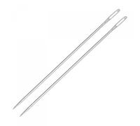 TOP-VIGOR 50Pcs 0.45mm Fine Thin Long Straight Sewing Needles, 80mm Length Embroidery Beading Hand Sewing Needles Sharp Point Stitching Needles for Home Repair Stitching and Crafting Projects