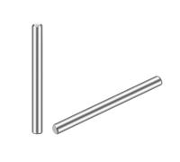 TOP-VIGOR 50Pcs 3mm x 40mm Dowel Pins Shelf Support Pegs, 304 Stainless Steel Cylindrical Shelf Support Pin Fasten Elements Silver Tone