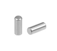 TOP-VIGOR 50Pcs 4mm x 10mm Dowel Pins Shelf Support Pegs, 304 Stainless Steel Cylindrical Shelf Support Pin Fasten Elements Silver Tone