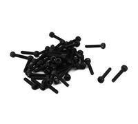TOP-VIGOR 50Pcs Hexagon Socket Head Cap Screws, M1.6 x 8mm 12.9 Alloy Steel Replacement Machine Fastener Screws, Fully Thread for Bicycle Motorcycle Repair, Professionals Landlords Repairmen, Black