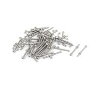 TOP-VIGOR 50Pcs Hexagon Socket Head Cap Screws, M2 x 25mm 304 Stainless Steel Replacement Machine Fastener Screws for Bicycle Motorcycle Repair, Professionals Landlords Repairmen