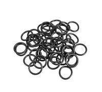TOP-VIGOR 50Pcs Nitrile Rubber O-Rings, 18mm OD 15mm ID 1.5mm Width Metric Sealing Gasket, Rubber Washers O Rings Spacers for Faucet Plumbing Automotive Repair, Black