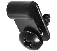 TOP-VIGOR 50Pcs Nylon R-Type Cable Clamp Clips, 5.3mm Plastic Cable Clamp Assortment Kit Fastener, Plastic Wire Clamp Clips for Electrical Cable Wire Conduit Cable Management, Black