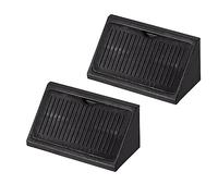 TOP-VIGOR 50Pcs Plastic Corner Bracket, Shelf Cabinet Door 90 Degree 4 Holes Angle Brackets 42 x 20 x 20 mm with Cover Cap for Reinforce Right Angle Corner Brace Joints of Drawers Furniture