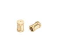 TOP-VIGOR 50Pcs Threaded Insert Knurled Nuts, M3 x 6mm x 4mm OD Brass Female Thread Knurled Nuts, Embedment Nut Insert for 3D Printer
