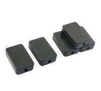 TOP-VIGOR 55x35x15mm Waterproof Electrical Junction Box, ABS Plastic Project Boxes with Screws for DIY Electronics Projects, Indoor Power Module Case, Instrument Case Box, Black
