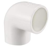 TOP-VIGOR 5Pcs 25mm Slip 90 Degree PVC Pipe Fitting Elbow Coupling Connector, Water Pipe Slip Socket Connector for PVC Pipe Corner Connection, White