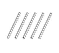 TOP-VIGOR 5Pcs 5mm x 50mm Dowel Pins Shelf Support Pegs, 304 Stainless Steel Cylindrical Shelf Support Pin Fasten Elements Silver Tone