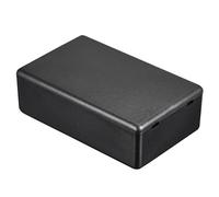 TOP-VIGOR 5pcs 80x50x26mm Mini Dustproof Electrical Junction Box, ABS Plastic Project Boxes for DIY Electronics Projects, Indoor Power Module Case, Instrument Case Box, Black