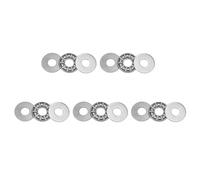 TOP-VIGOR 5Pcs AXK0821 Thrust Needle Roller Bearings with Washers, 8mmx21mmx2mm Bearing for Conveying Equipment, Automobiles, Pump, Machine Tools, Chromium Steel