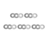 TOP-VIGOR 5Pcs AXK1024 Thrust Needle Roller Bearings with Washers, 10mmx24mmx2mm Bearing for Conveying Equipment, Automobiles, Pump, Machine Tools, Chromium Steel