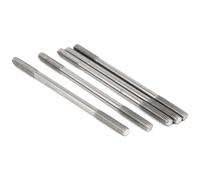 TOP-VIGOR 5Pcs Double End Threaded Stud Screw Bolt, M6x110mm 304 Stainless Steel Rod Bolts Thread Reducer Adapter, Adjustable Push Rod Stud for Furniture Hardware Machinery Maintenance and Fixes