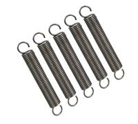 TOP-VIGOR 5Pcs Extension Compressed Spring, 1.2mm Wire Dia, 10mm OD, 70mm Free Length Durable Steel Compression Springs, Small Dual Hook Extended Tension Springs