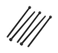 TOP-VIGOR 5Pcs Hexagon Socket Head Cap Screws, M3 x 80mm 12.9 Alloy Steel Replacement Machine Fastener Screws, Fully Thread for Bicycle Motorcycle Repair, Professionals Landlords Repairmen, Black