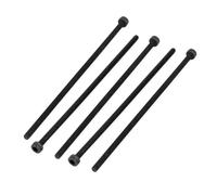 TOP-VIGOR 5Pcs Hexagon Socket Head Cap Screws, M3 x 90mm 12.9 Alloy Steel Replacement Machine Fastener Screws, Fully Thread for Bicycle Motorcycle Repair, Professionals Landlords Repairmen, Black