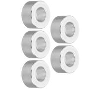 TOP-VIGOR 5Pcs M10 Aluminum Spacer, 10.5mm ID x 20mm OD x 10mm Length Metal Spacer, Round Plain Finish Spacer Screw Standoff Bushing for M10 Screws Bolts and Rods