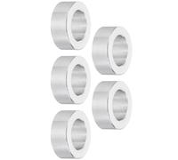 TOP-VIGOR 5Pcs M12 Aluminum Spacer, 12.5mm ID x 20mm OD x 8 mm Length Metal Spacer, Round Plain Finish Spacer Screw Standoff Bushing for M12 Screws Bolts and Rods