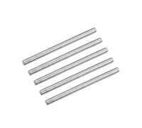 TOP-VIGOR 5Pcs M3 x 100mm Fully Threaded Rod, 304 Stainless Steel Right Hand Threads Rods, Fully Studding Rod Bar for Anchor Bolts, Clamps, Hangers and U-Bolts