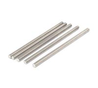 TOP-VIGOR 5Pcs M5 x 180mm Fully Threaded Rod, 304 Stainless Steel Right Hand Threads Rods, Fully Studding Rod Bar for Anchor Bolts, Clamps, Hangers and U-Bolts