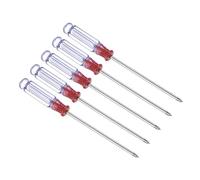TOP-VIGOR 5pcs Mini Phillips Screwdriver 3mm Cross Head 128mm Length, Small Precision Screwdrivers with Non-Slip Handle for Electronics, Glasses, Watch, Computer and Small Appliance Repair