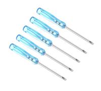 TOP-VIGOR 5pcs Mini Slotted Screwdriver 2mm Flat Head 45mm Length, Small Precision Screwdrivers with Non-Slip Handle for Electronics, Glasses, Watch, Computer and Small Appliance Repair