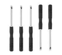 TOP-VIGOR 5pcs Mini Slotted Screwdriver 3mm Flat Head 80mm Length, Small Precision Screwdrivers with Non-Slip Handle for Electronics, Glasses, Watch, Computer and Small Appliance Repair