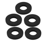 TOP-VIGOR 5Pcs Rubber Flat Washers, 22mm OD 10mm ID 3mm Thickness Heavy Duty Black Rubber Grommet Vibration Damping Pads Sealing Gasket Washers for Faucet Pipe Water Hose Fastener Bolt