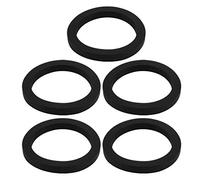 TOP-VIGOR 5Pcs Rubber Flat Washers, 45mm OD 35mm ID 5mm Thickness Heavy Duty Black Rubber Grommet Vibration Damping Pads Sealing Gasket Washers for Faucet Pipe Water Hose Fastener Bolt