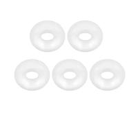 TOP-VIGOR 5Pcs Silicone O Ring, 6mm OD 3mm ID 1.5mm Width O Rings Sealing Gasket for Plumbing Washer Seal & Auto Quick Repair, White
