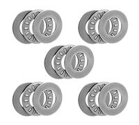 TOP-VIGOR 5Pcs TC815 Thrust Needle Roller Bearings, 1/2"x15/16"x5/64" Bearing for Conveying Equipment, Automobiles, Pump, Machine Tools, Chromium Steel