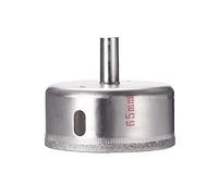 TOP-VIGOR 65mm Diamond Drill Bit Hole Saw, Hollow Core Drill Bit Hole Saw Tools, Hole Cutter Glass Center Pilot Drilling Bits for Glass Ceramics Porcelain Tile Stone Granite Marble