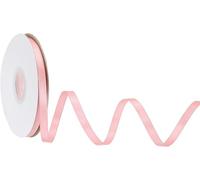 TOP-VIGOR 6mm 25 Yard Satin Ribbon, Single Sided Grosgrain Thin Solid Silk Ribbon, Wedding Bouquet Polyester Ribbon for Valentine's Day Gift Wrapping Cake Box Bows Decorating, Hot Pink