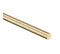 TOP-VIGOR 6mm x 300mm Solid Round Brass Rod, Metal Solid Round Shaft Rods Lathe Bar Stock for DIY Car Helicopter Airplane Mode