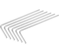 TOP-VIGOR 6Pcs 1.3mm Hex Key Wrench, Metric CR-V L Shaped Allen Key Imperial Hexagon Head Spanner Tool for Repairing, Installation