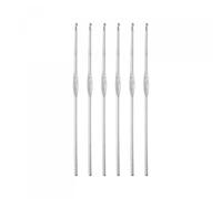 TOP-VIGOR 6Pcs 1.5mm Crochet Hook, Stainless Steel Crochet Hooks Knitting Needles for DIY Craft Yarn, Crochet Needles Embroidery Thread Knitting Weaving Tool for Knitting Scarf