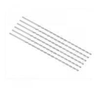 TOP-VIGOR 6Pcs 4mm Dia Extra Long Twist Drill Bits, 200mm Length High Speed Steel Extended Spiral Drill Bit, Straight Shank Twist Drill Bit Tool for Wood Metal Aluminum Plastic