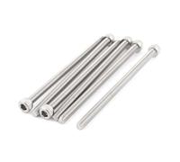 TOP-VIGOR 6Pcs Hexagon Socket Head Cap Screws, M5 x 90mm 304 Stainless Steel Replacement Machine Fastener Screws for Bicycle Motorcycle Repair, Professionals Landlords Repairmen