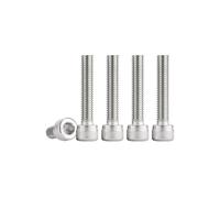 TOP-VIGOR 6Pcs Hexagon Socket Head Cap Screws, M6 x 55mm 304 Stainless Steel Replacement Machine Fastener Screws for Bicycle Motorcycle Repair, Professionals Landlords Repairmen