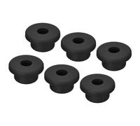 TOP-VIGOR 6Pcs Rubber Grommet 19mm Mount Dia Round T-Type Silicone Seal Flexible Hole Plug for Cable Pipe Cord Protection