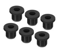 TOP-VIGOR 6Pcs Rubber Grommets 10mm Mount Dia Round T-Type Silicone Seal Flexible Hole Plugs for Cable Pipe Cord Protection