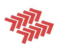 TOP-VIGOR 8 Pack 5s L Shaped Floor Marking Corners 6x6x2 Inch, Blue PVC Adhesive Markers for Warehouse Office, Arrows Placement, Waterproof Anti-Slip Stickers