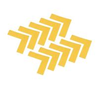 TOP-VIGOR 8 Pack 5s L Shaped Floor Marking Corners 6x6x2 Inch, Blue PVC Adhesive Markers for Warehouse Office, Arrows Placement, Waterproof Anti-Slip Stickers