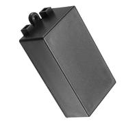TOP-VIGOR 80x38x22mm Mini Dustproof Electrical Junction Box, ABS Plastic Project Boxes for DIY Electronics Projects, Indoor Power Module Case, Instrument Case Box, Black