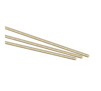TOP-VIGOR 8pcs 2mm x 250mm Solid Round Brass Rod, Metal Solid Round Shaft Rods Lathe Bar Stock for DIY Car Helicopter Airplane Mode