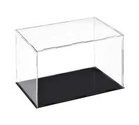 TOP-VIGOR Acrylic Clear Display Case, 30 x 15 x 20cm Assemble Dustproof Protection Countertop Box, Showcase Cube Collectibles Show Box for Figures Toys Home Storage