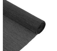 TOP-VIGOR Black Crepe Paper, 25cm x 2.5M, Party Streamers, Decorations, Birthday, Wedding, Festival