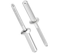 TOP-VIGOR Blind Rivets 4.8mm x 25mm, 304 Stainless Steel Closed End Pop Rivets for Metal, Sealed Steel Rivets with Pull Mandrel for Construction, Machinery & Furniture, 25 Pack