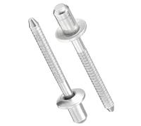 TOP-VIGOR Blind Rivets 4.8mm x 8mm, 304 Stainless Steel Closed End Pop Rivets for Metal, Sealed Steel Rivets with Pull Mandrel for Construction, Machinery & Furniture, 50 Pack