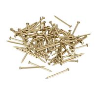TOP-VIGOR Clout Nails 20mm, 100Pcs 1.2mm Brass Carpet & Upholstery Tacks